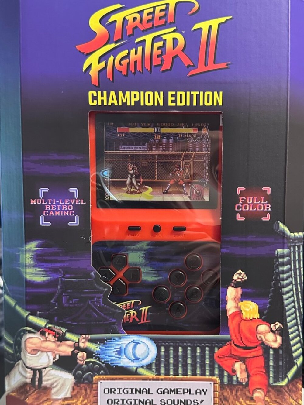 Street Fighter II Champion Edition Color Handheld Game